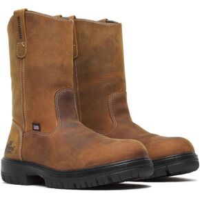 Thorogood Genesis Series Wellington Soft Toe Waterproof Work Boot for Men - Durable Leather, Slip-Resistant, All-Day Comfort