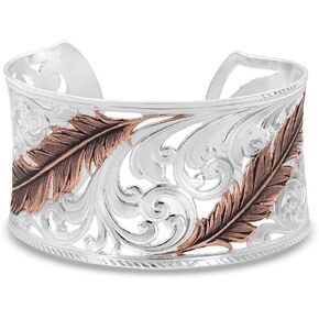 Montana Silversmiths السماوية سوار الكفة الريش