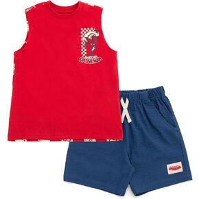 Marvel Spider-Man Tank Top and Shorts Outfit Set Toddler to Big Kid Sizes (2T - 14-16)