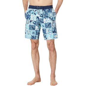O'NEILL Men's 19 Inch Tropical Print Boardshorts - Quick Dry Swim Trunks for Men with Fabric and Pockets