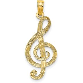 LEX & LU 14K GOLD MUSIC CLEF SHARM