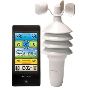 Acurite Notos (3-in-1) 01604M Pro Color Digital Station مع سرعة الرياح ودرجة الحرارة والرطوبة