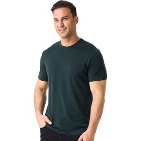 Merino Protect 100 ٪ Merino Wool T-Shirt for Men Short Sleeve Slim Fit Undershirt قميص Tee Lightweight Tee Teae للتنزه في السفر (متوسطة الزائد)