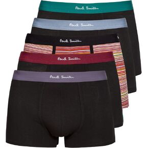 Paul Smith Ps Men's 'Signature Stripe' Mixed Organic-Cotton Boxer Briefs Five Pack