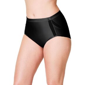 موجز Spanxshape Booty -Livting - رفع البلاد الداخلية - الضغط المتوسط ​​- مع تشكيل البطن - أسود جدًا - M.