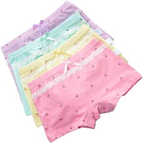 Toddler girl lace cotton boy shorts lingerie