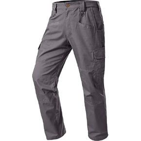 Mens Work Pants Cargo Tactical Construction for Men Ripstop Waterproof Lightweight Outdoor Hiking with Pockets