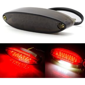 kucehiup Motorcycle LED Taillight Brake Stop Light Universal ATV Tail Light