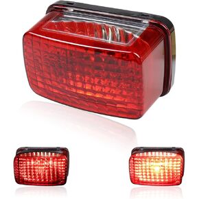 LED UTV Tail Lights ATV Brake Lights متوافقة مع Yamaha Kodiak Big Bear Bruin Wolverine Rhino Viking ، بديل لـ 5km-84710-01-00