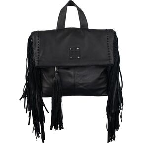STS Ranchwear Womens Indie Gwen Black Buffalo Leather Backpack