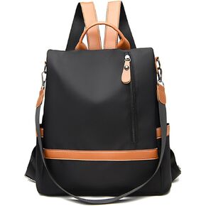 Small Black Anti Theft Backpack Purse for Women, Modern Casual Travel Daypack Backpack with 15L Storage Volume