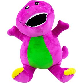 Concept One Barney Plush Backpack, Mini Handbag with Adjustable Shoulder Straps, Purple
