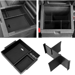 BlBLOZ Center Console Organizer Divider And Armrest Box insert Tray for Toyota 4Runner 2025(Not for 4Runner Hybrid) Accessories,ABS PlasticTray Organizer for Enhanced Storage Essential Car Accessories
