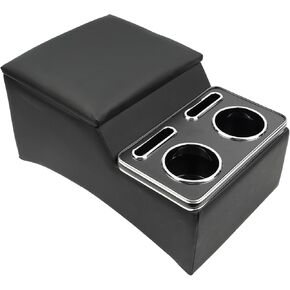 Center Console Armrest منظم مع وحدة تحكم مركز الإضاءة المزاجية من 7 ألوان من أجل الشاحنات والسيارات وسيارات الدفع الرباعي ومقعد مقعد المقعد (تحديث)