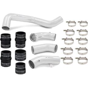 Mishimoto MMICP-DMAX-17KP Intercooler Pipe and Boot Kit, Compatible With Chevrolet/GMC 6.6L Duramax (L5P) 2017-2019, Polished