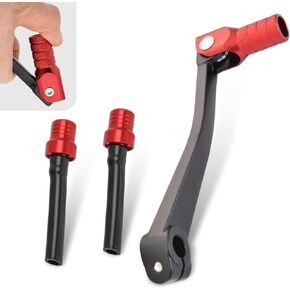 Motorcycle Gear Shift Lever, Folding CNC Anodizing Gear Shifter, Dirt Bike Modification Accessories, Universal for 50cc-125cc Dirt Bike Motorcycle (Black)