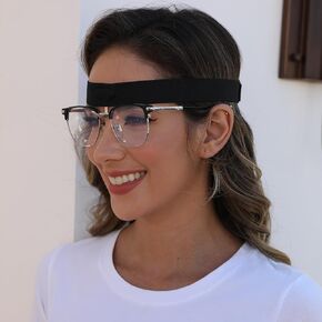 Eyeglasses Holder Glasses Holder Nose Guard Glasses Suspension for Rhinoplasty Septorhinoplasty and Broken Nose Recovery Support Nose Protector, Adjustable Easy to Put on，fit Head 17-26inches
