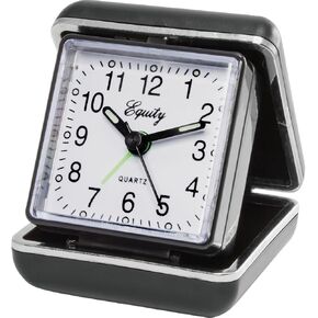 Equity 20080 Quartz Analog Fold-Up Travel Alarm Clock