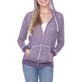 long Sleeve Zip Hoodie Women Cotton Blend Pocket long Sleeve Jacket，Comfortable FrenchTerry Hoodie for Everyday