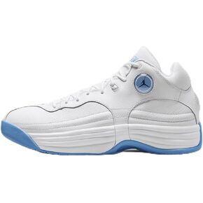 Jordan Jumpman Team 1 Men's Shoes (FV3928-101, White/Black/Light Silver/University Blue) Size 10