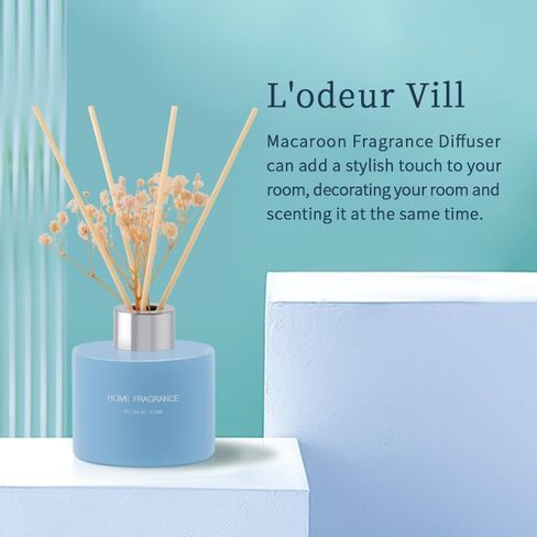 L'Odeur Vill 3 PCSK Reed Diffuser ، 4.06 أوقية (120 مل) اللافندر/الكتان/الفانيليا ، ناشر العطرية المعطرة مع 12 عصي الناشر الأسود ، معطر الهواء لحمام غرفة نوم المنزل in Kuwait
