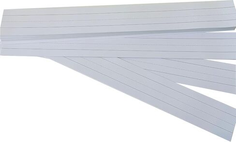 Unlined Sentence Strips - Thick Paper - 80lb Cardstock - 3 x 12 Inches, White, Pack of 100 - Ideal for Classrooms, Offices, or Homes in Saudi Arabia