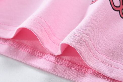 DDSOL Toddler Girls Pajamas Kids Summer Sleepwear Sets 2 Pieces Jammies Crew Neck for 2-7 Years in Saudi Arabia