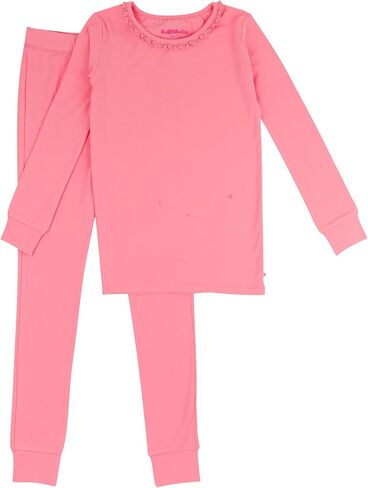 Rufflebutts Toddler/Big Girls Modal Blend Blend Long Sleeve Pajama set in Kuwait