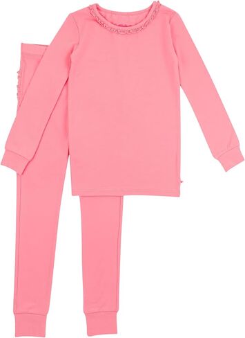 Rufflebutts Toddler/Big Girls Modal Blend Blend Long Sleeve Pajama set in Kuwait