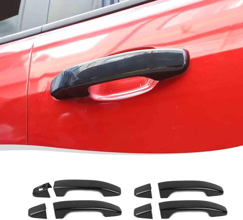 Voodonala for Chevy Colorado 2014-2022 Car Door خارج غطاء المقبض المتوافق مع Chevrolet Colorado GMC Canyon 2014-2022 (4pcs ، Black) in Kuwait