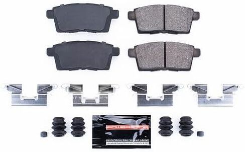 Power Stop Z23-1259 Z23 الخلفية Z23 Evolution Sport Carbon Carbon Carbon Confiped Carmic Brake Brake مع أجهزة لفورد Edge ، Lincoln MKX ، Mazda CX-7 ، Mazda CX-9 [Model Comple in Saudi Arabia