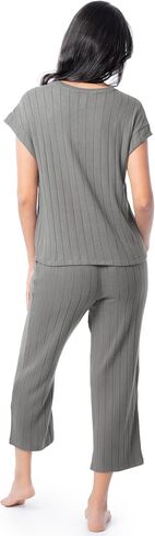 Fruit of the Loom Women's Dolman Sleeve and Cropped Pant Sleep Set in Saudi Arabia