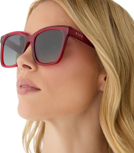 DIFF Meredith Designer Oversized Square Sunglasses for Women UV400 Polarized Protection in Saudi Arabia