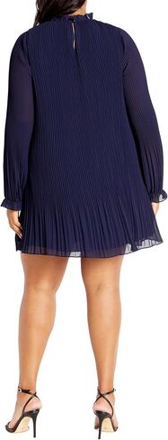 City Chic Women's Plus Size Pleat Ruffle Dress in Saudi Arabia