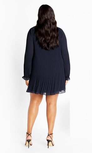 City Chic Women's Plus Size Pleat Ruffle Dress in Saudi Arabia