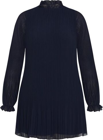 City Chic Women's Plus Size Pleat Ruffle Dress in Saudi Arabia