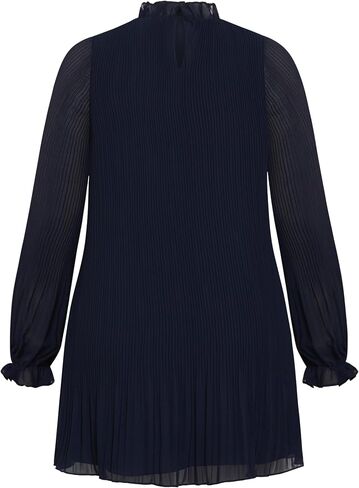 City Chic Women's Plus Size Pleat Ruffle Dress in Saudi Arabia
