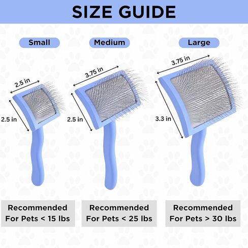 Large Slicker Brush & Slicker Brush Cleaner | Dog Doodle Brush for Grooming Pet Hair | Poodle Brush for Shedding | Long Haired Dogs | Goldendoodle Long Brush for Dogs (Large) [We Love Doodles] in Saudi Arabia