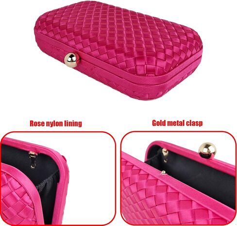 HUANG ZHUANG Handmade Woven Fabric Clutch Purse for Women Artificial Silk Crossbody handbag Banquet Dress Evening Bags in Saudi Arabia