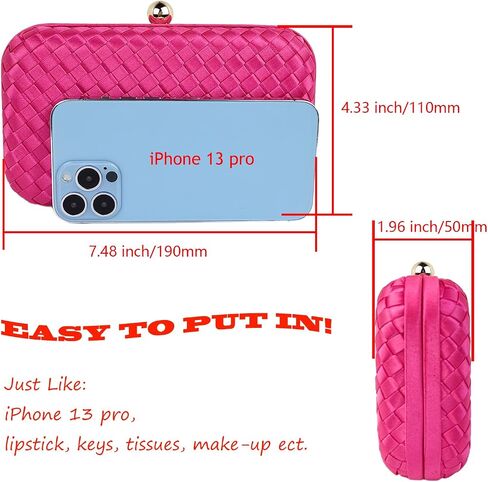 HUANG ZHUANG Handmade Woven Fabric Clutch Purse for Women Artificial Silk Crossbody handbag Banquet Dress Evening Bags in Saudi Arabia