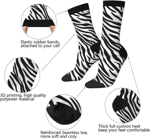 AOYEGO White Daisy Funny Socks Flower Print Chamomile Novelty Casual Crew Socks Contrast Color Design for Women Men Gift in Saudi Arabia