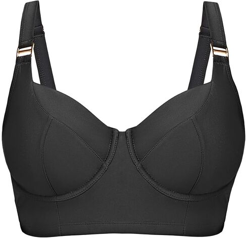Women Underwire Bikini top Only - Longline Push Up Bathing Suit Top Bra Swim Tops 2025 Swimsuit Tops in Saudi Arabia