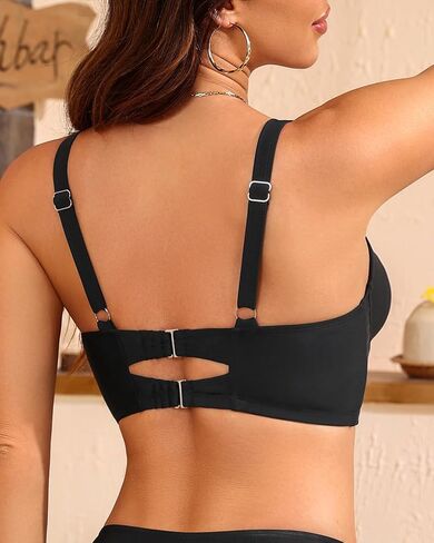 Women Underwire Bikini top Only - Longline Push Up Bathing Suit Top Bra Swim Tops 2025 Swimsuit Tops in Saudi Arabia