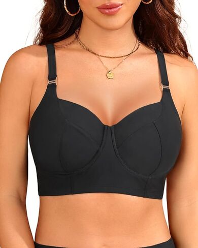 Women Underwire Bikini top Only - Longline Push Up Bathing Suit Top Bra Swim Tops 2025 Swimsuit Tops in Saudi Arabia
