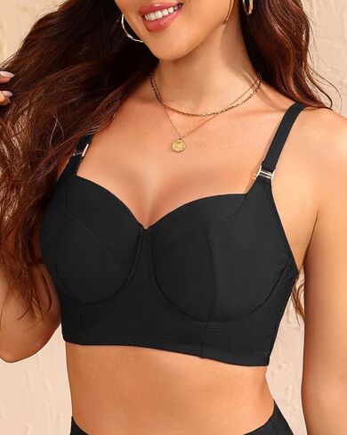 Women Underwire Bikini top Only - Longline Push Up Bathing Suit Top Bra Swim Tops 2025 Swimsuit Tops in Saudi Arabia