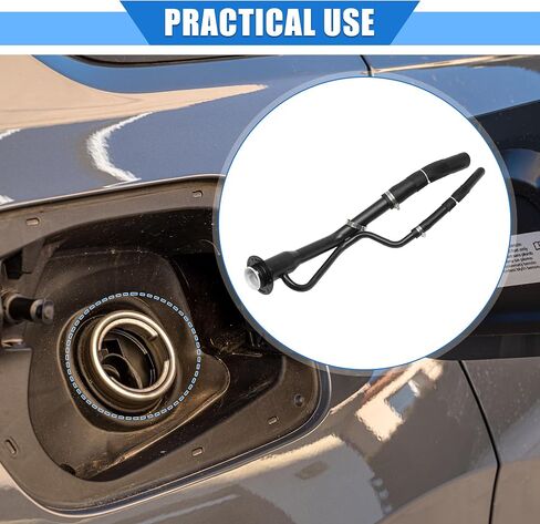 حشو خزان الوقود عنق متوافق مع Ford F-150 1997-1998 لفورد F-250 1997-1998 ، خرطوم دبابة الوقود الخلفي المعدني المعدني الأسود. in Saudi Arabia