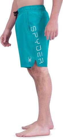 Spyder Men's Standard Swim Trunks, Stretch, Quick-Dry, 9" Inseam Board Shorts, UPF+, Pockets, Brief Liner in Kuwait