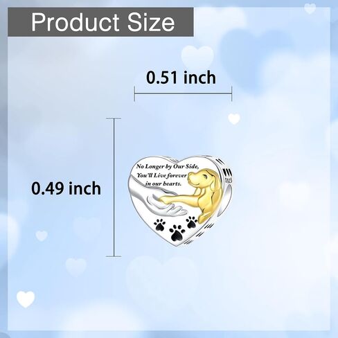 925 Sterling Silver Charm Fits Women's Charms Bracelet & Necklace Valentine's Day Mother's Day Jewelry Gifts for Women in Saudi Arabia