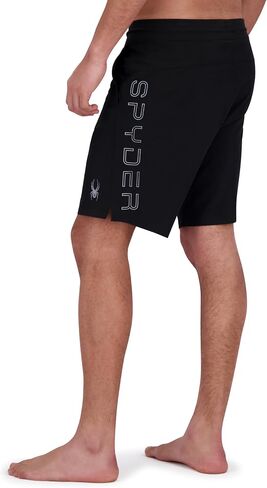Spyder Men's Standard Swim Trunks, Stretch, Quick-Dry, 9" Inseam Board Shorts, UPF+, Pockets, Brief Liner in Saudi Arabia