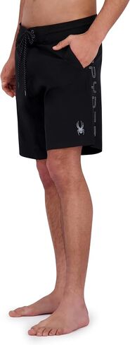 Spyder Men's Standard Swim Trunks, Stretch, Quick-Dry, 9" Inseam Board Shorts, UPF+, Pockets, Brief Liner in Saudi Arabia